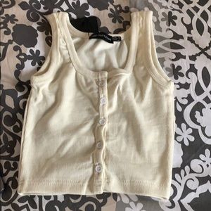 Button cropped top